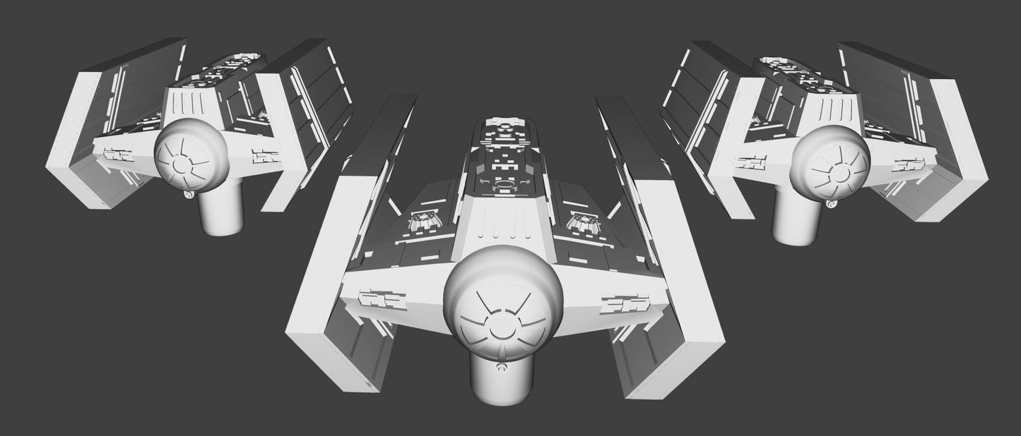 SW Armada Imperial Tie Scout Squadron 9pcs - Wargaming - Table top - 3D printed miniatures