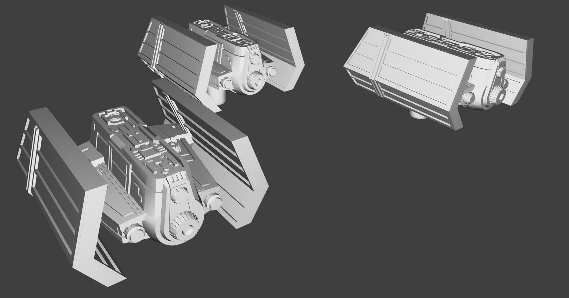 SW Armada Imperial Tie Scout Squadron 9pcs - Wargaming - Table top - 3D printed miniatures