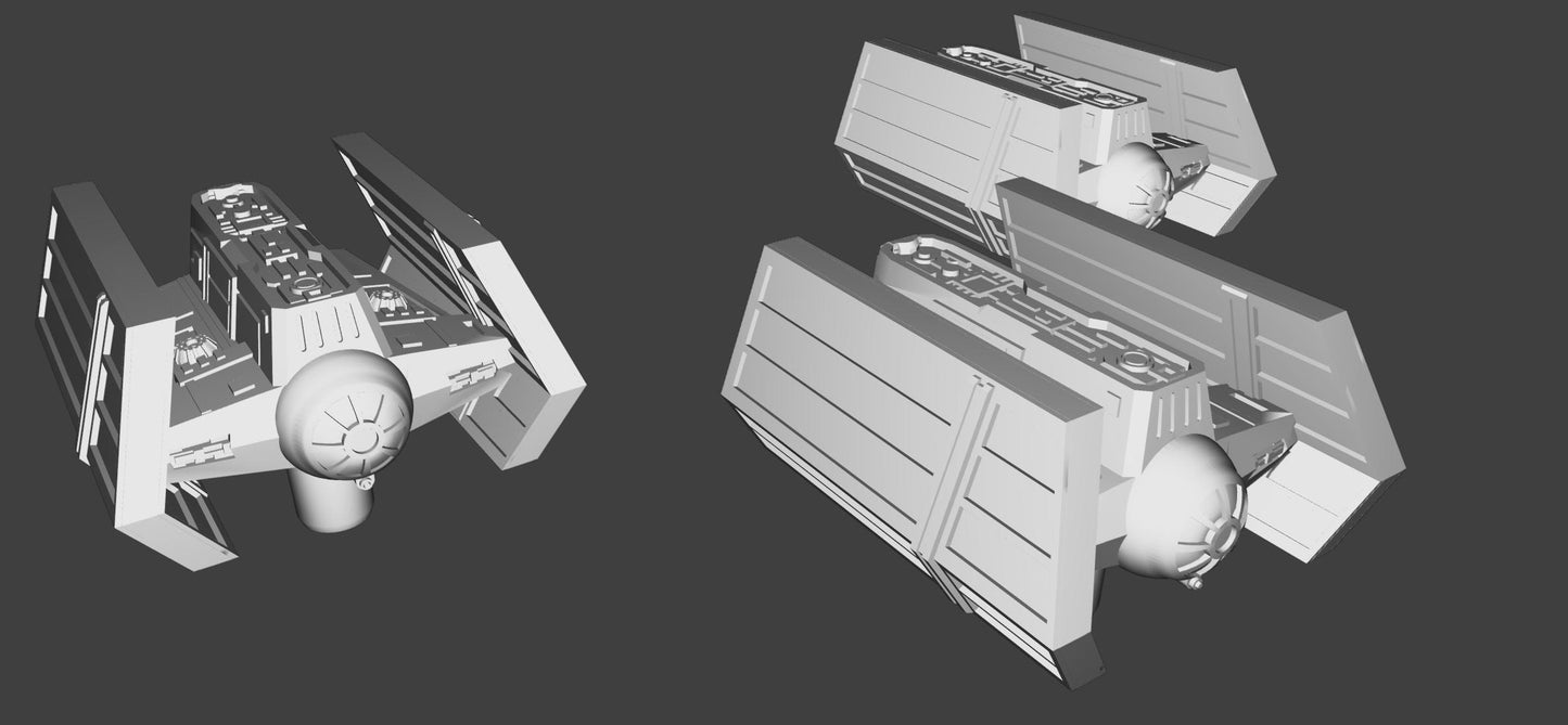 SW Armada Imperial Tie Scout Squadron 9pcs - Wargaming - Table top - 3D printed miniatures