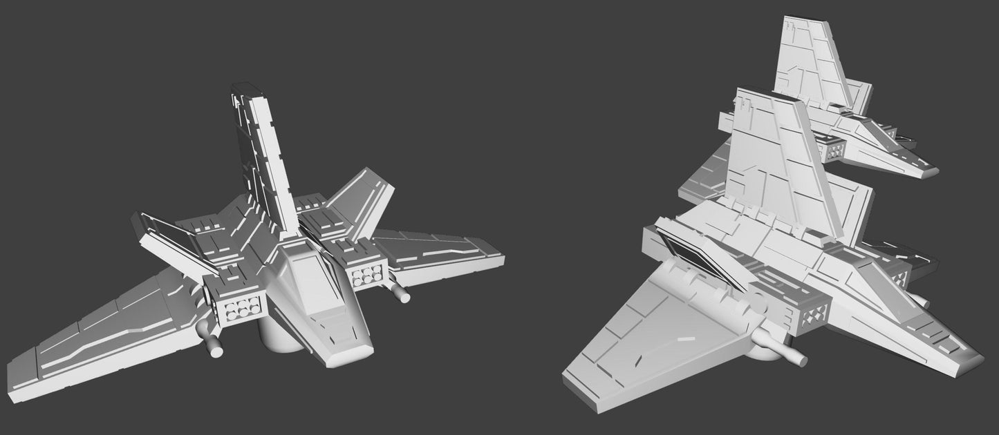 SW Armada Imperial Tie Starwing 9pcs - Wargaming - Table top - 3D printed miniatures