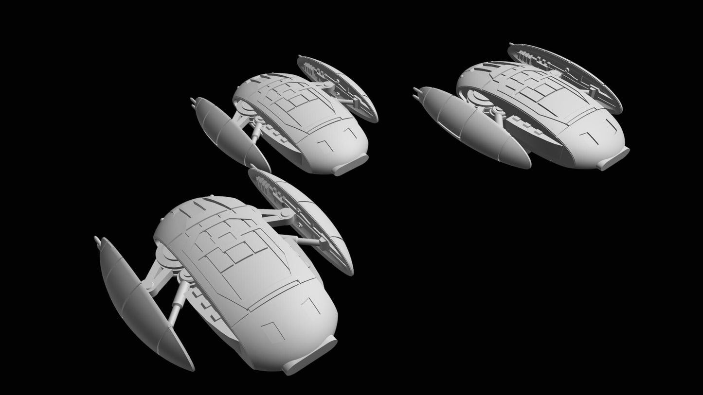 SW Armada CIS Droid Scarab Figther 12pcs - Wargaming - Table top - 3D printed miniatures