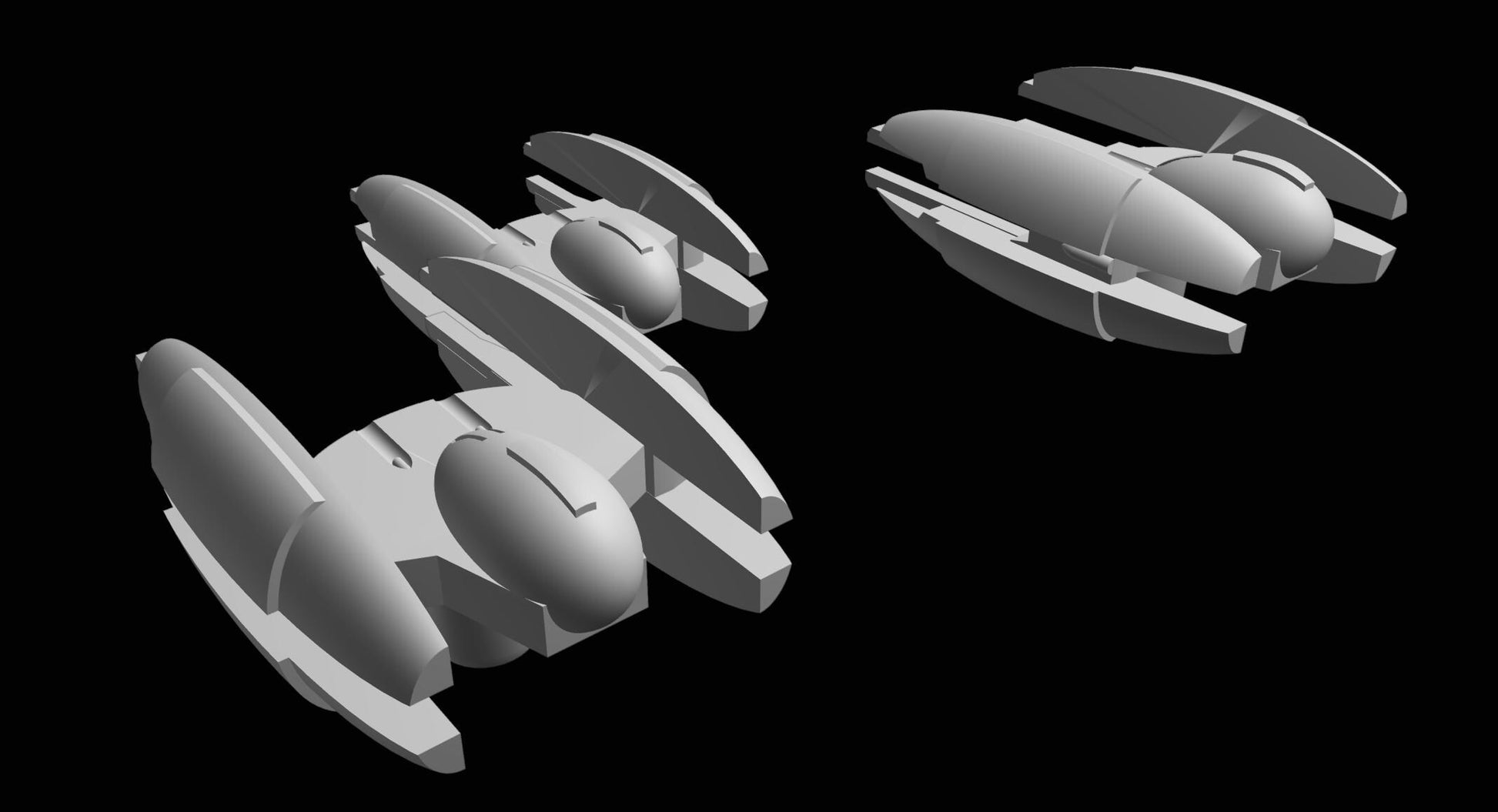 SW Armada CIS Vulture Droid 9pcs - Wargaming - Table top - 3D printed miniatures