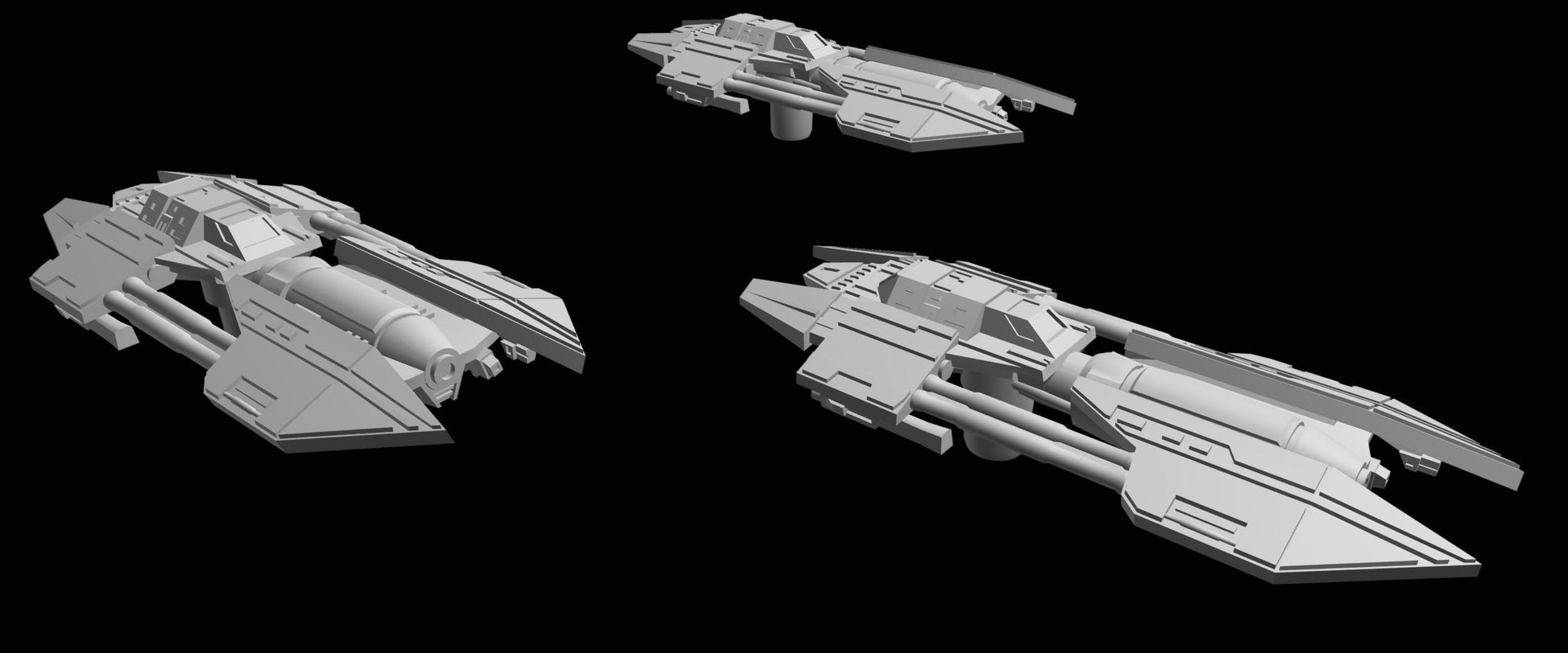 SW Armada Pirate Heavy Fighter 9pcs - Wargaming - Table top - 3D printed miniatures