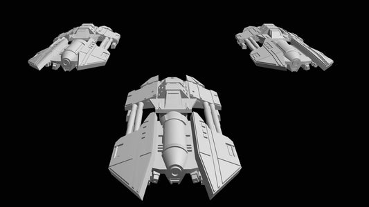 SW Armada Pirate Heavy Fighter 9pcs - Wargaming - Table top - 3D printed miniatures