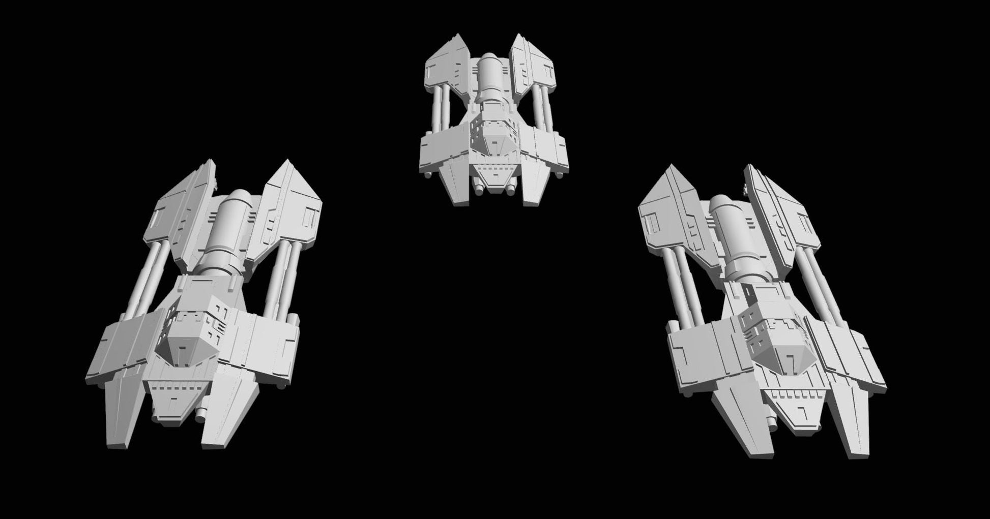 SW Armada Pirate Heavy Fighter 9pcs - Wargaming - Table top - 3D printed miniatures