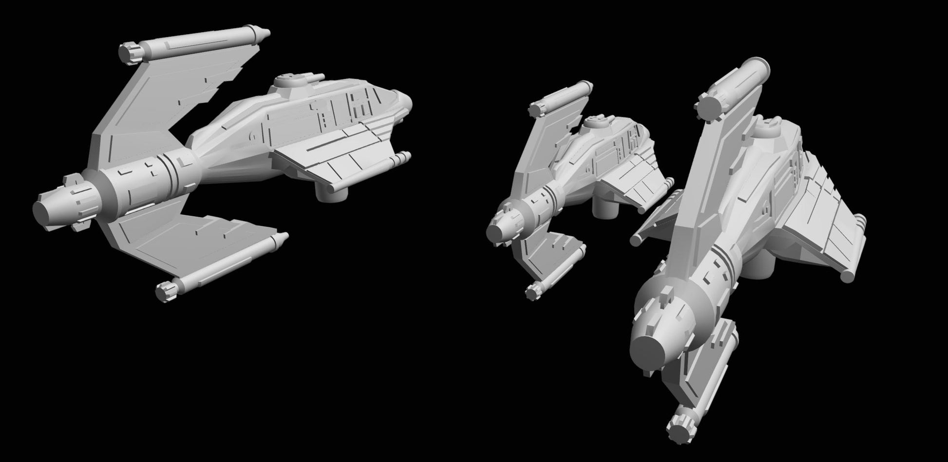 SW Armada Pirate GAT-12 Skipray 6pcs - Wargaming - Table top - 3D printed miniatures