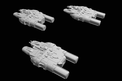 SW Armada Rebels H Wing 9pcs - Wargaming - Table top - 3D printed miniatures