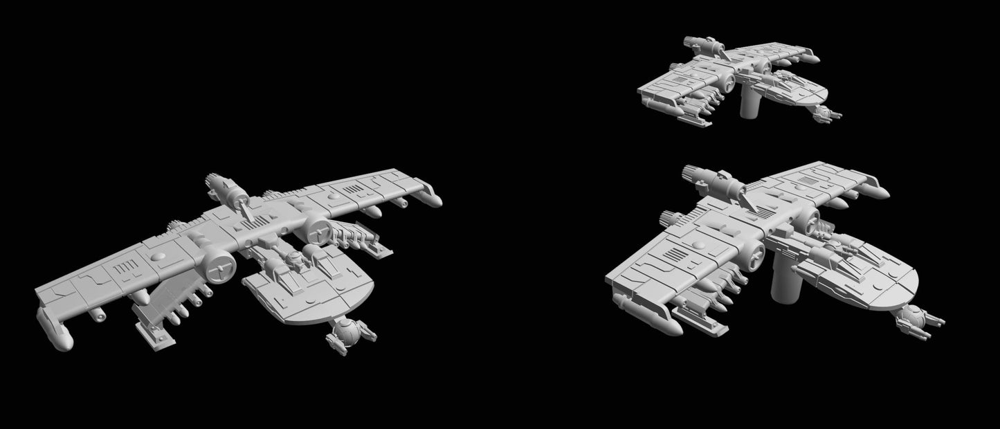 SW Armada Rebels K Wing 6pcs - Wargaming - Table top - 3D printed miniatures