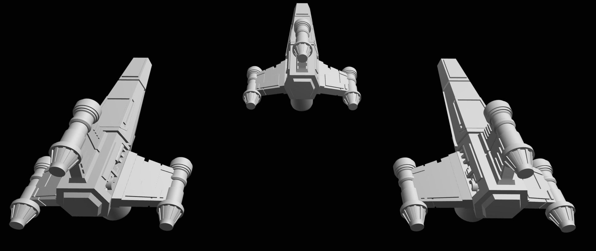 SW Armada Rebels T-Wing 9pcs - Wargaming - Table top - 3D printed miniatures