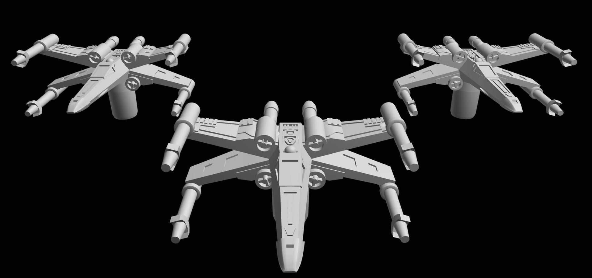 SW Armada Rebels T65 X-Wing 12pcs - Wargaming - Table top - 3D printed miniatures