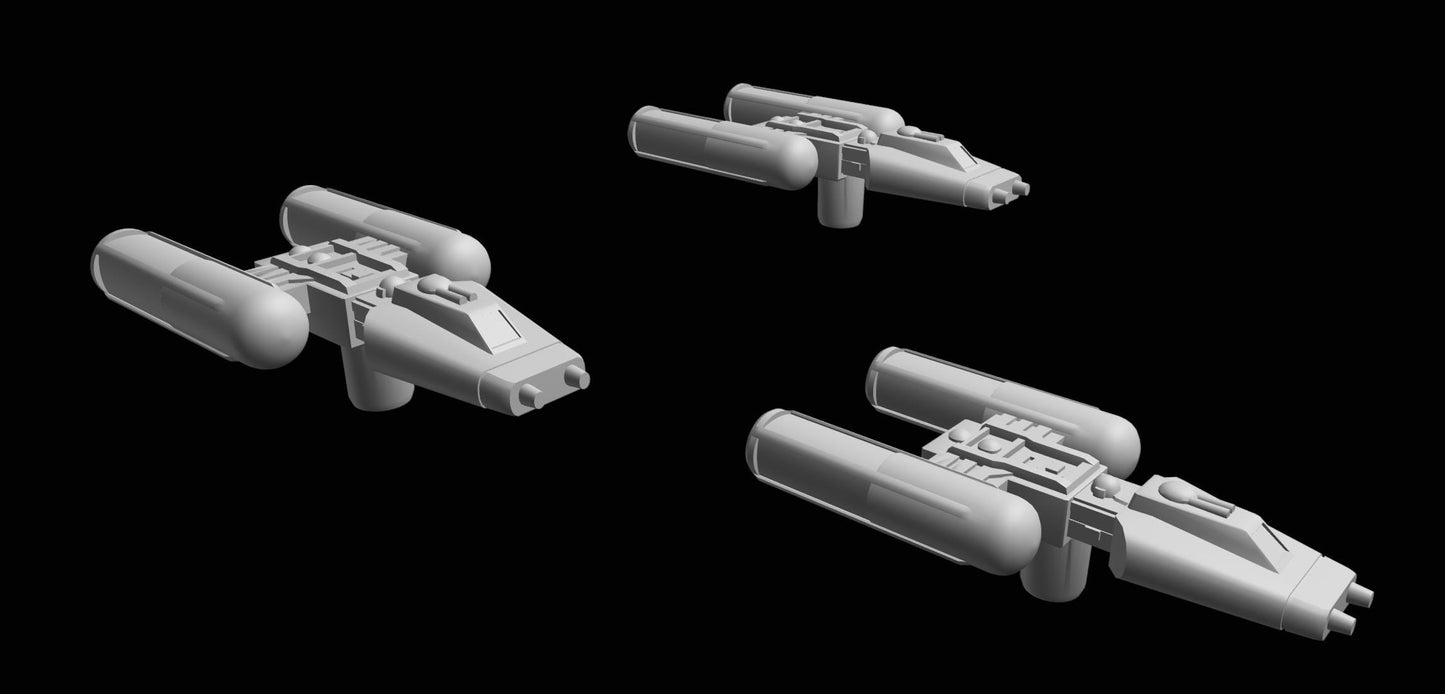 SW Armada Rebels Y-Wing 9pcs - Wargaming - Table top - 3D printed miniatures