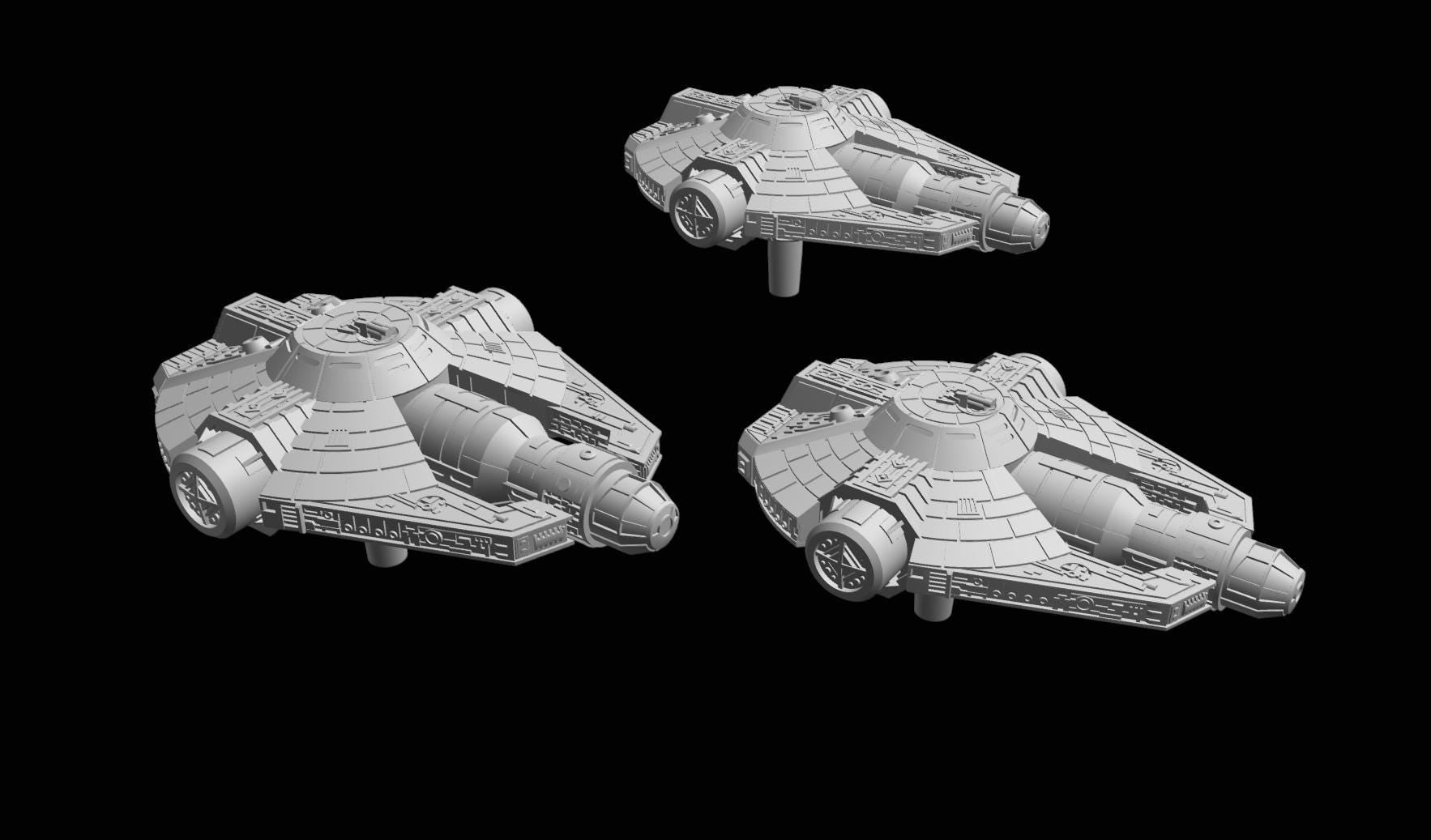 SW Armada Rebels YT-200 6pcs - Wargaming - Table top - 3D printed miniatures
