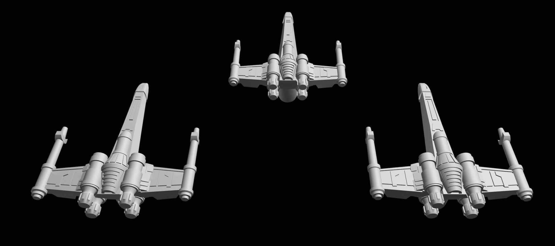 SW Armada Rebels Z95 Headhunter 9pcs - Wargaming - Table top - 3D printed miniatures