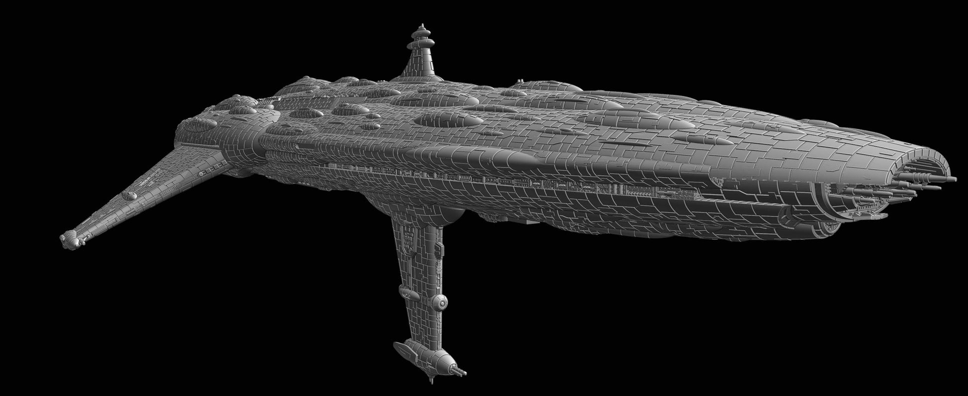 MC108 Skar Akan Star Defender Dreadnought: 3D Printed Armada proxy