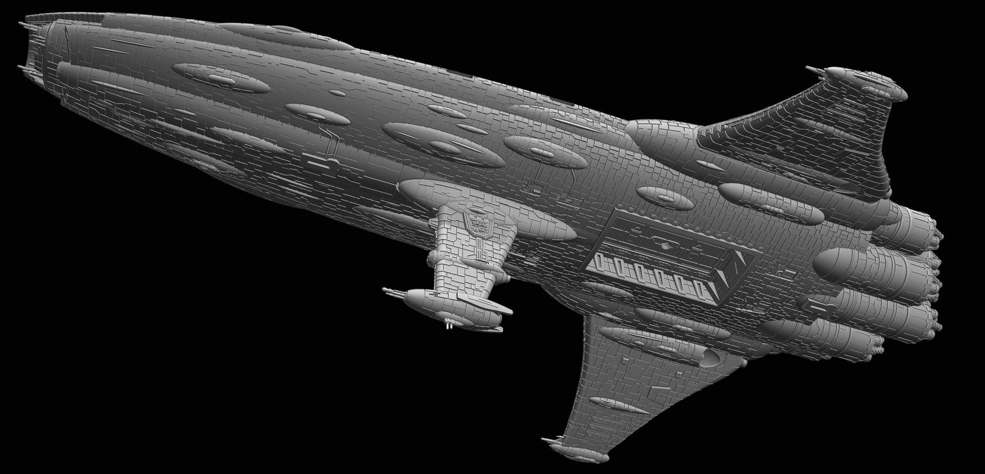 MC108 Skar Akan Star Defender Dreadnought: 3D Printed Armada proxy