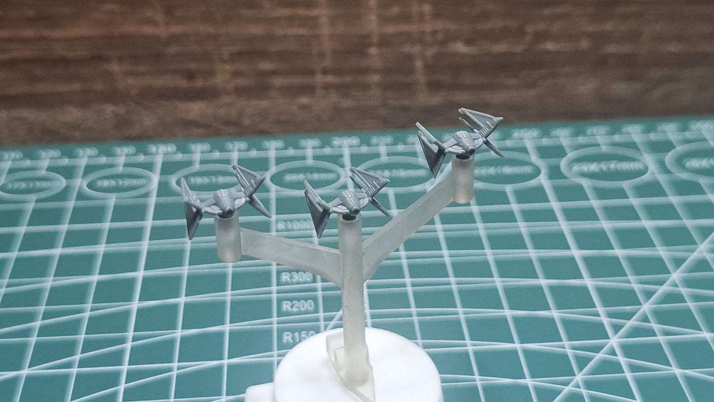 SW Armada Imperial Tie Hunter 9pcs - Wargaming - Table top - 3D printed miniatures