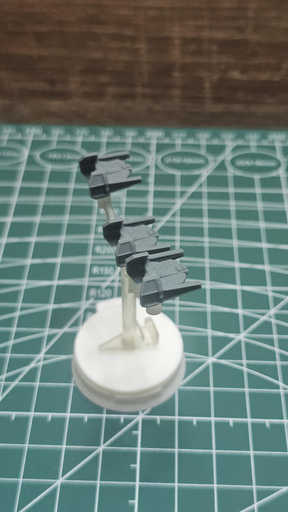 Imperial Tie Aggressor Squadron (9pcs): 3D Printed Armada proxy