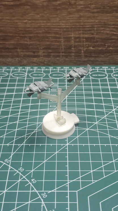 SW Armada Imperial Tie Stalker Squadron 6pcs - Wargaming - Table top - 3D printed miniatures