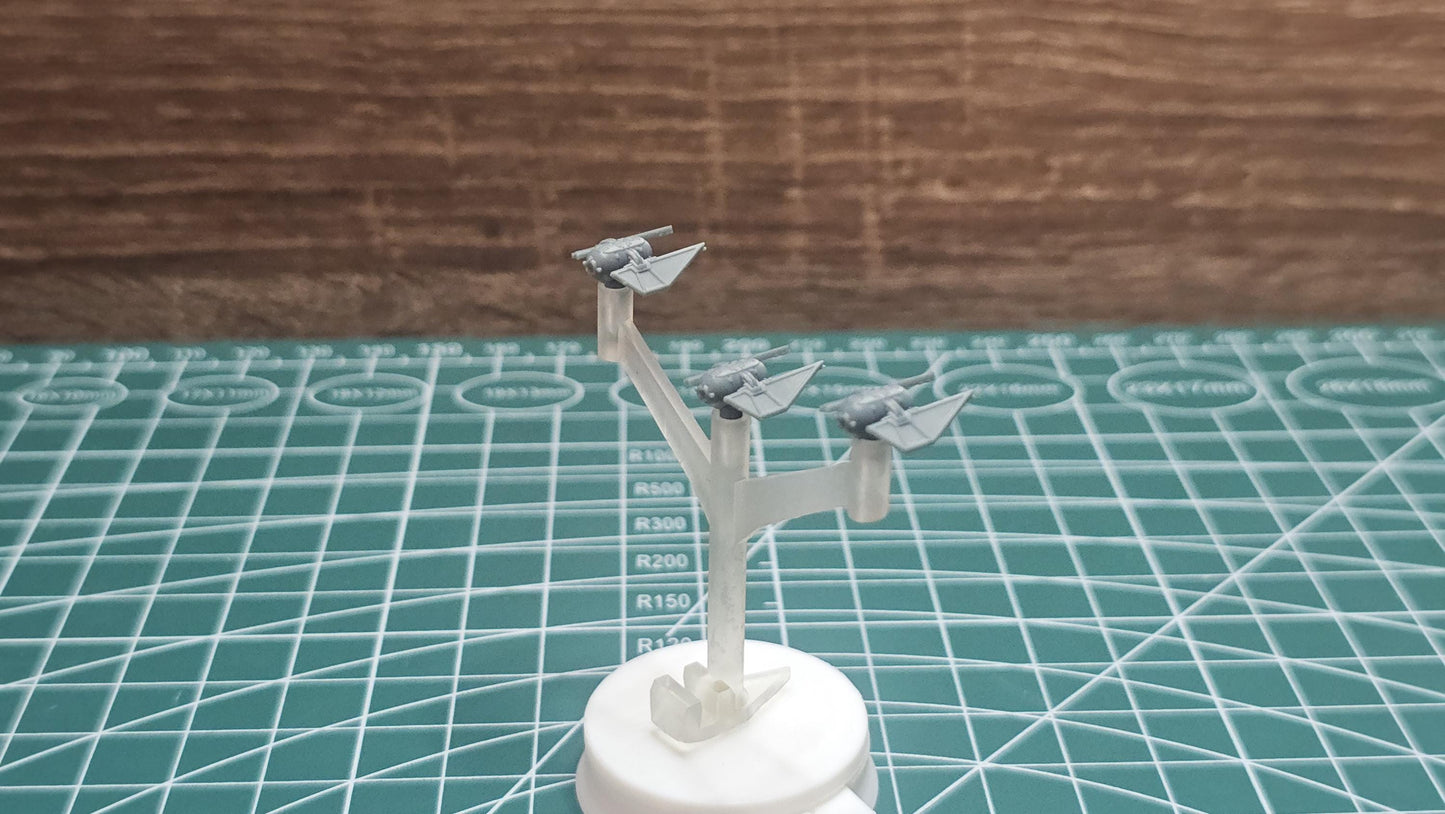 SW Armada Imperial Tie Striker 9pcs - Wargaming - Table top - 3D printed miniatures