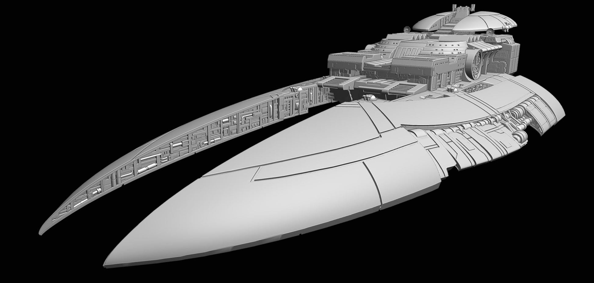 CIS Sabaoth-class Star Destroyer: 3D printed SW Armada proxy
