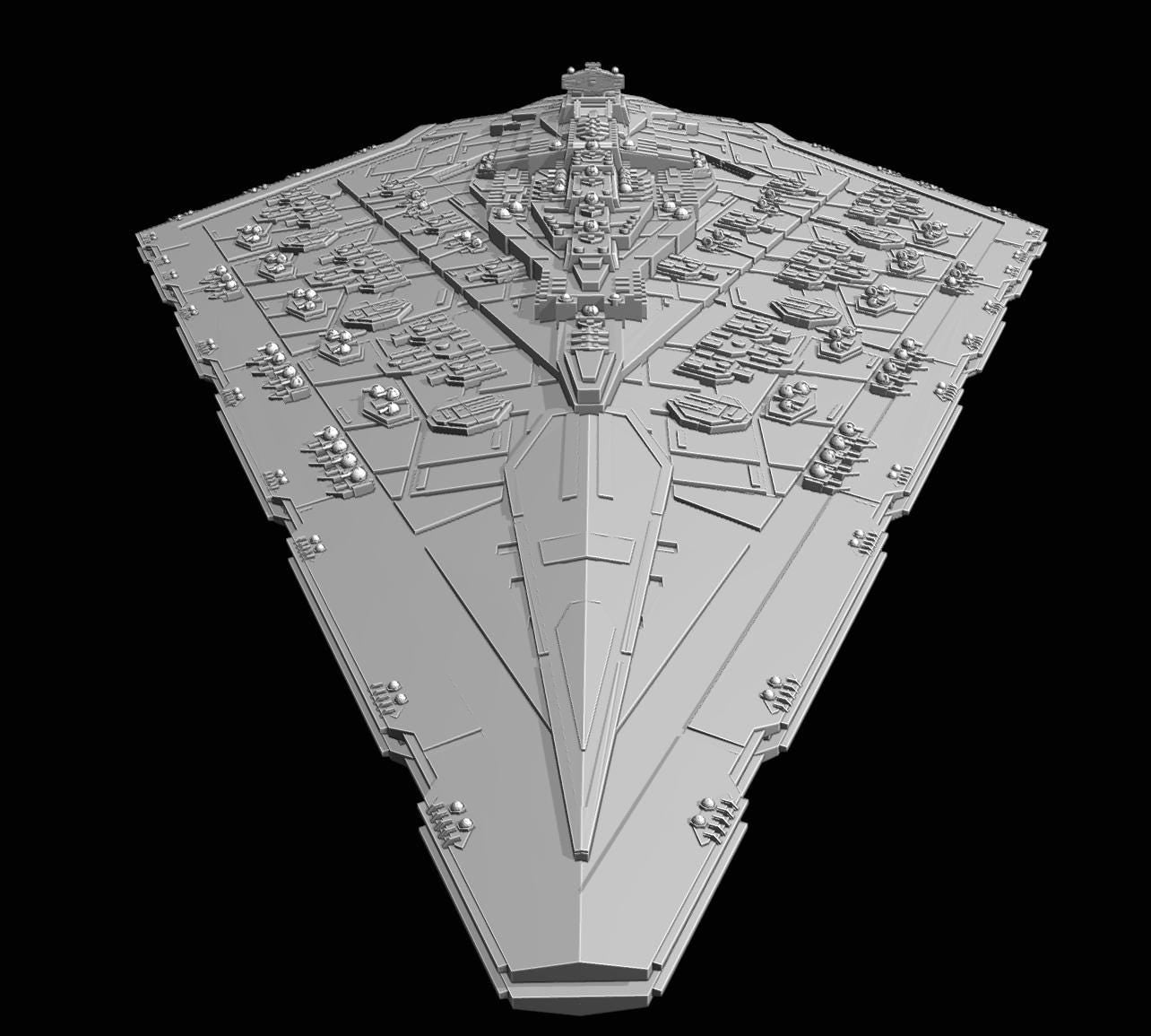 Mandator III Star Dreadnought: 3D Printed Armada proxy