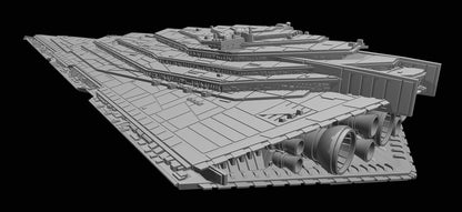 First Order Resurgent-class star destroyer: 3D Printed Armada proxy