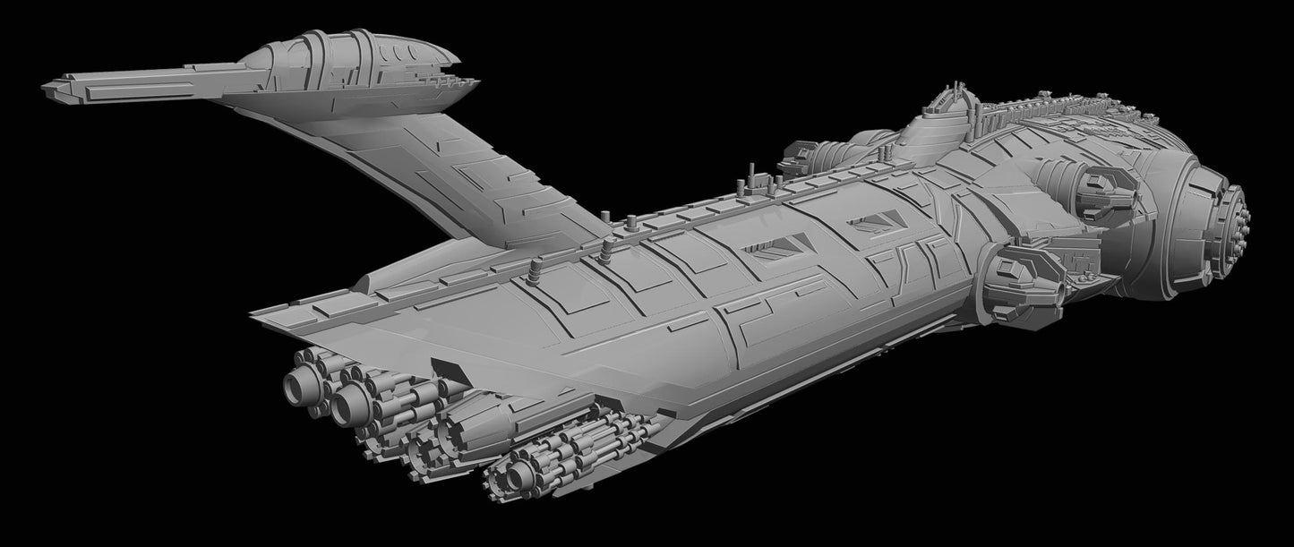 Subjugator-class Star Dreadnaught: 3D Printed Armada proxy