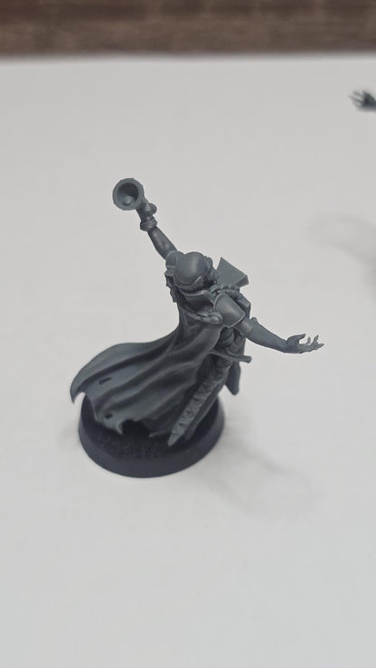 3D Printed miniature: Wraith Pilgrims - Prophet by Crab Miniatures - Trench Crusade compatible - Trench ghosts