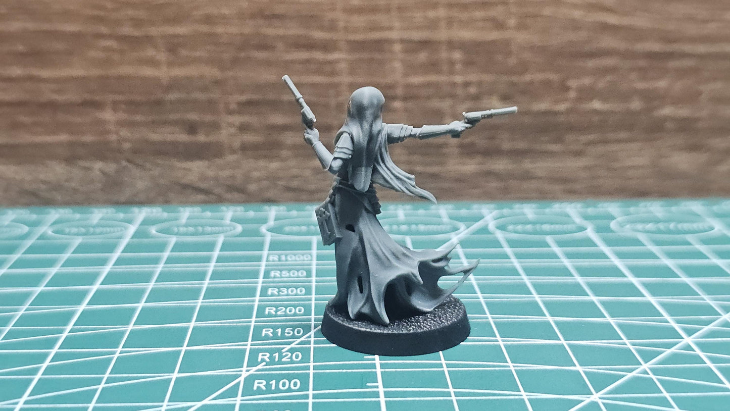 3D Printed miniature: Wraith Pilgrims - Nuns by Crab Miniatures - Trench Crusade compatible - Trench ghosts