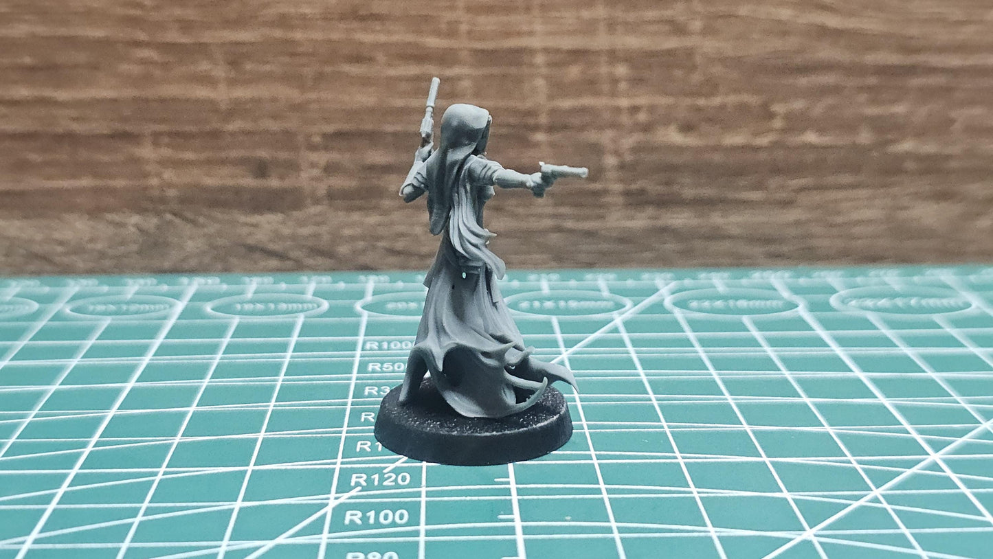3D Printed miniature: Wraith Pilgrims - Nuns by Crab Miniatures - Trench Crusade compatible - Trench ghosts