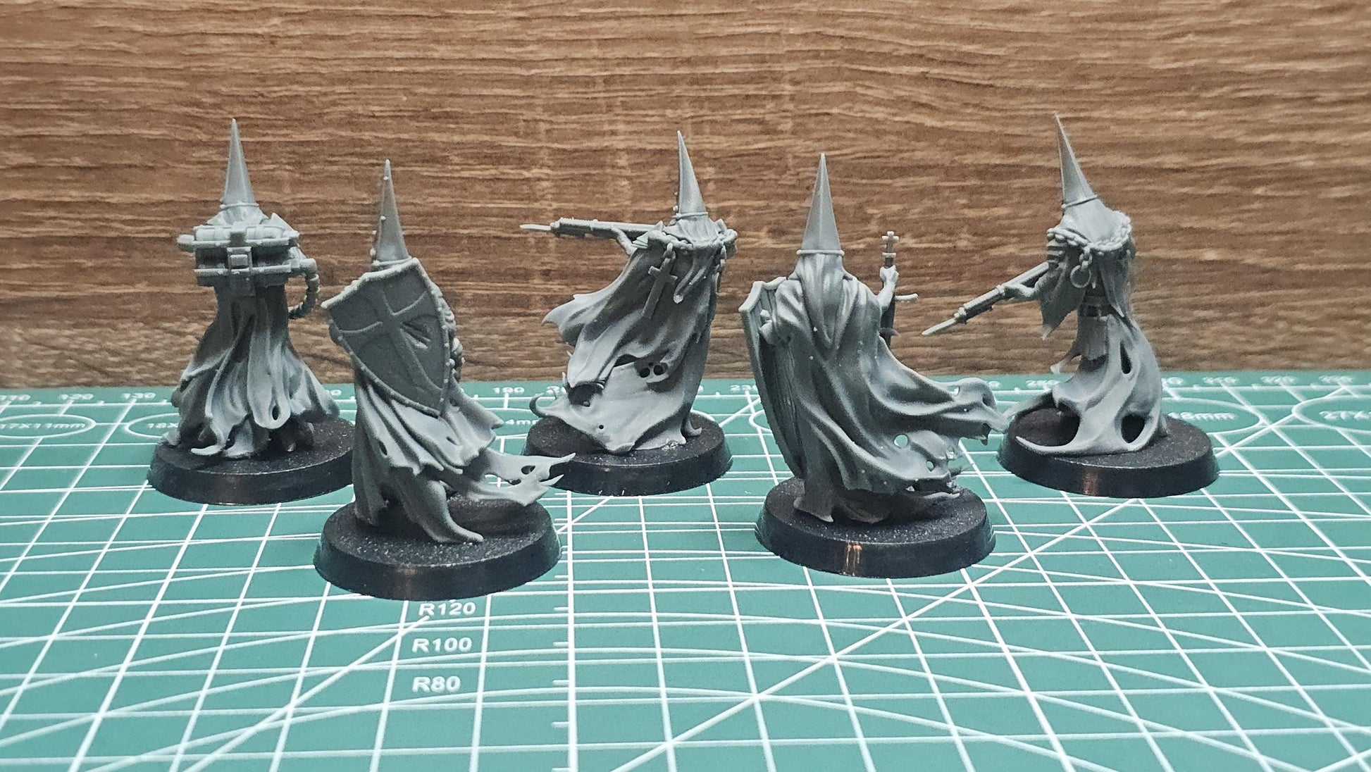 3D Printed miniature: Wraith Pilgrims by Crab Miniatures - Trench Crusade compatible - Trench ghosts