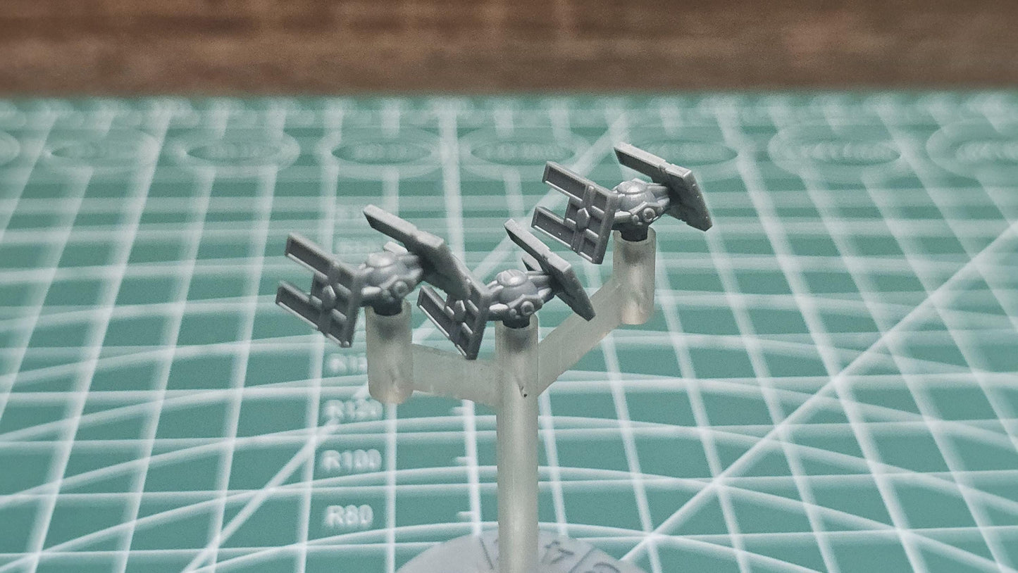 Imperial Tie Droid Squadron (9pcs): 3D Printed Armada proxy