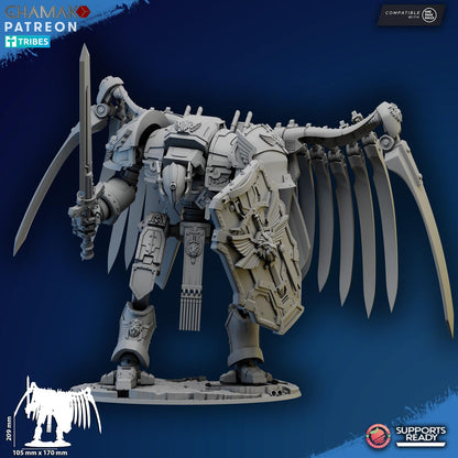 Angelic Titan | Ghamak | Wargaming | 3D printed miniature | OPR compatible