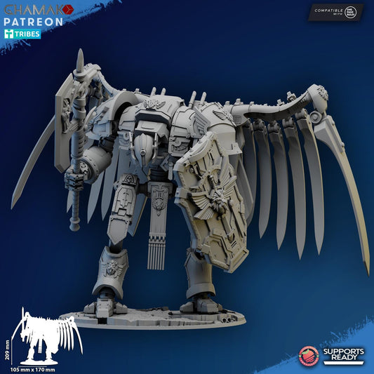 Angelic Titan | Ghamak | Wargaming | 3D printed miniature | OPR compatible
