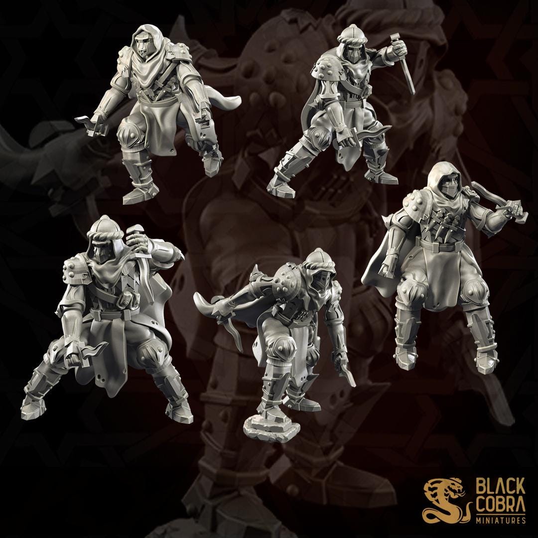 3D Printed Iron Trenchers Warband by BlackCobra Miniatures - Trench Crusade compatible