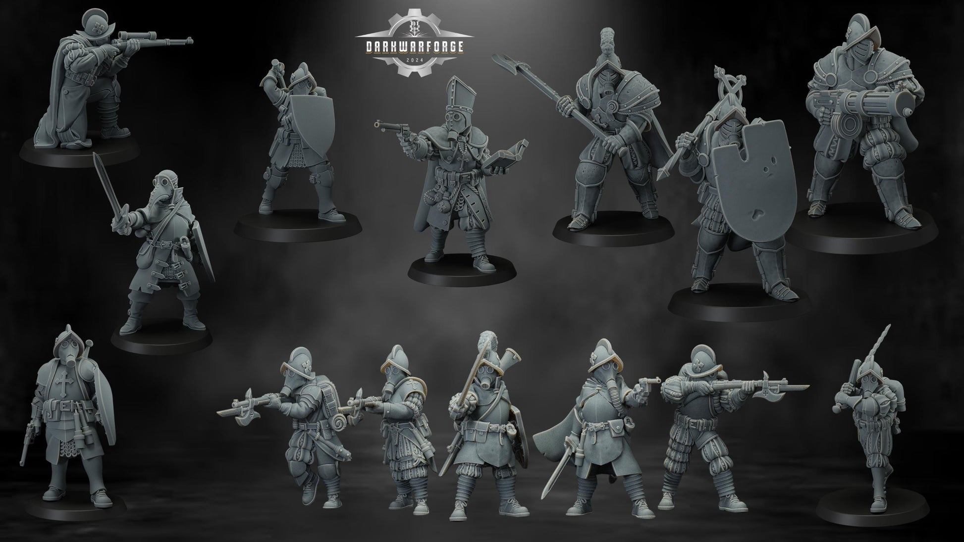 3D Printed Papal Antioch Warband by JK Remo - Trench Crusade compatible