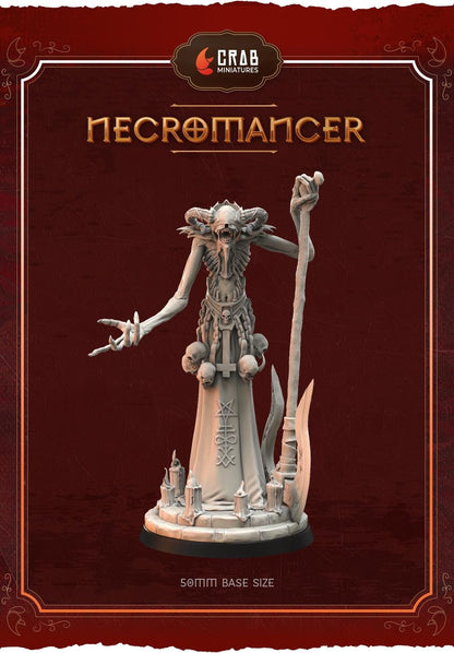 3D Printed miniature: Candle of Heresy - Necromancer by Crab Miniatures - Trench Crusade compatible - Black Grail