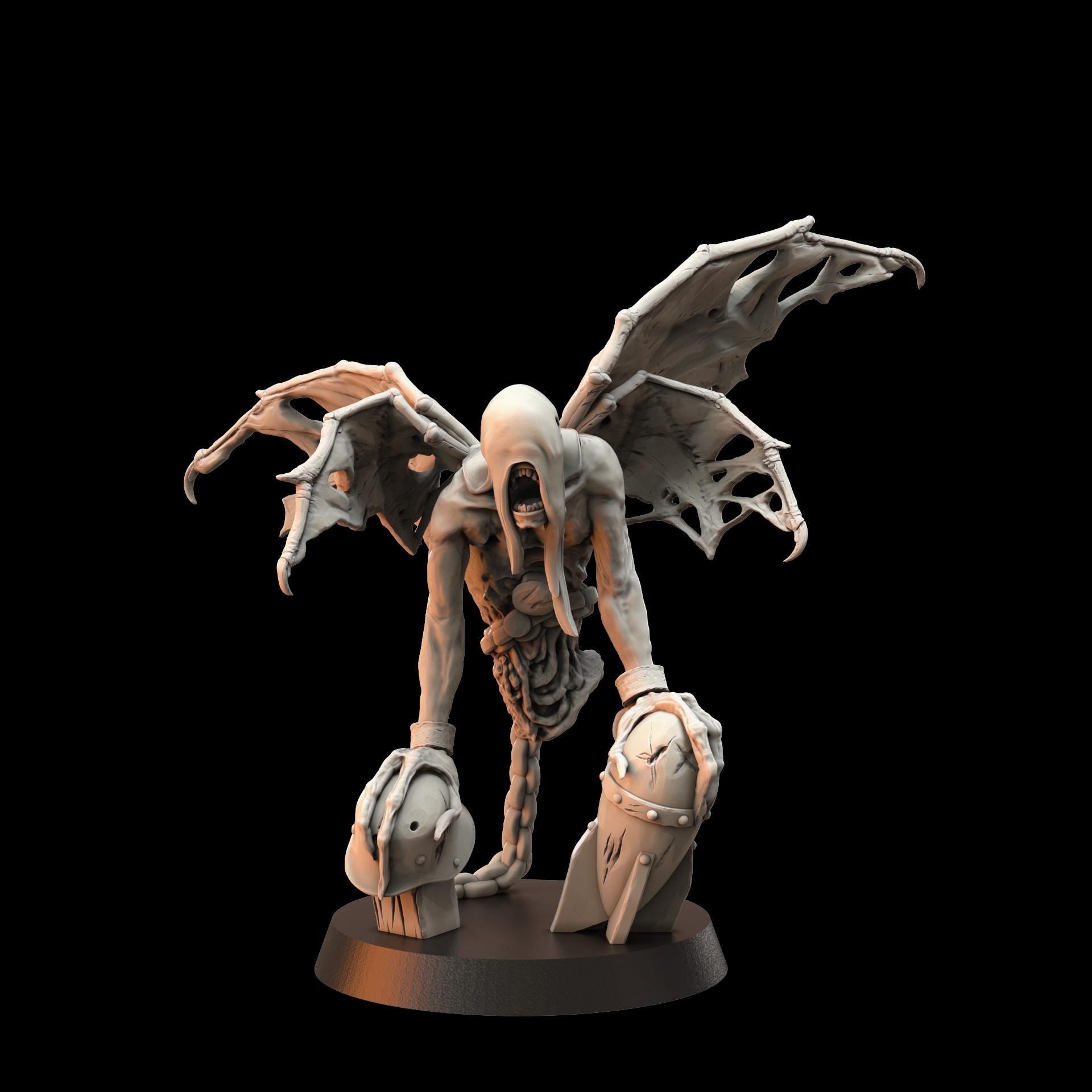 3D Printed miniature: Candle of Heresy - Flying slaves by Crab Miniatures - Trench Crusade compatible - Black Grail