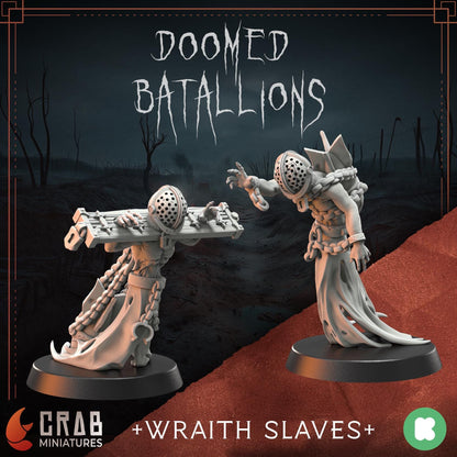 3D Printed miniature: Wraith Pilgrims full bundle by Crab Miniatures - Trench Crusade compatible - Trench ghosts