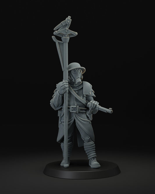 3d printed miniature: Trench Wire cutter by JK Remo - Trench Crusade compatible - new antioch