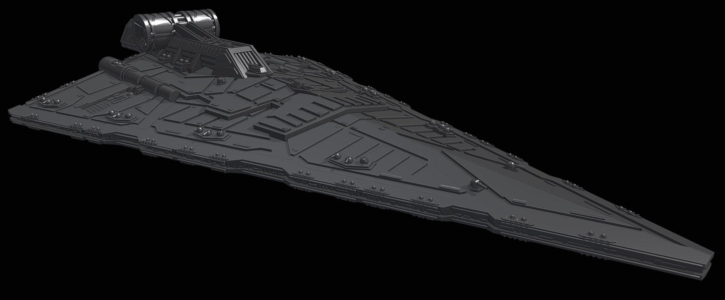 Republic Praetor-class Battlecruiser : 3D printed SW Armada proxy