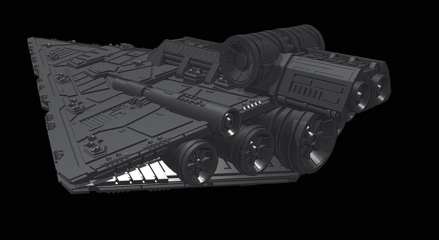 Republic Praetor-class Battlecruiser : 3D printed SW Armada proxy