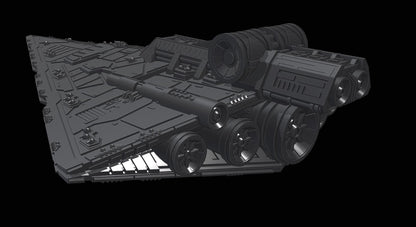 Republic Praetor-class Battlecruiser : 3D printed SW Armada proxy