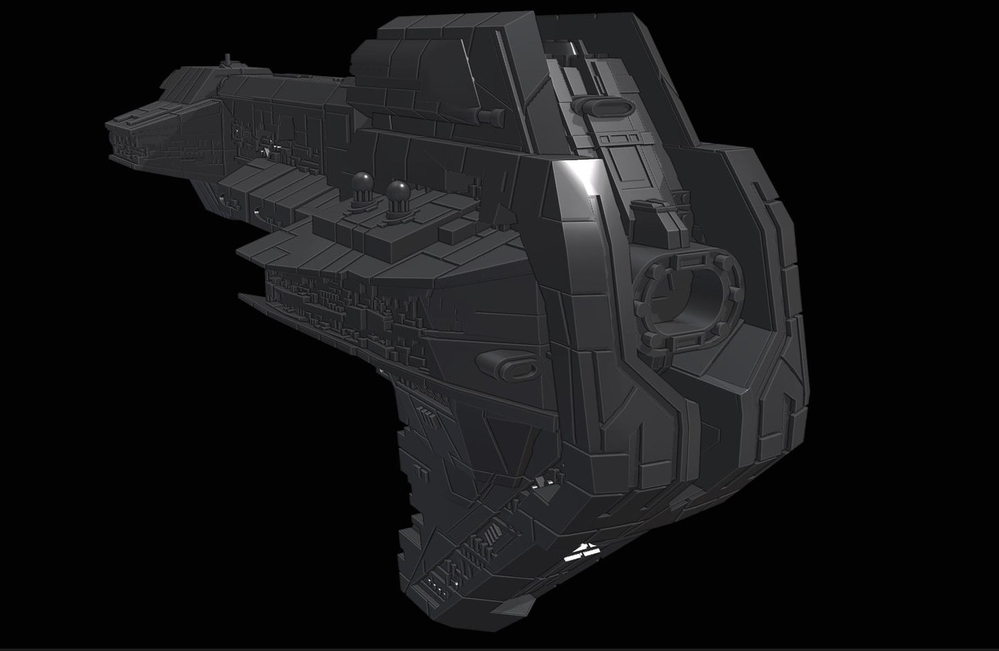 New Republic Nadiri Starhawk : 3D printed SW Armada proxy