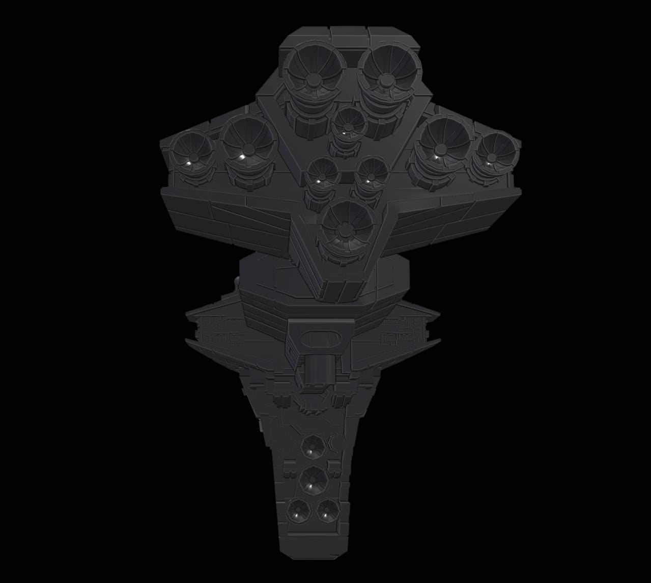 New Republic Nadiri Starhawk : 3D printed SW Armada proxy