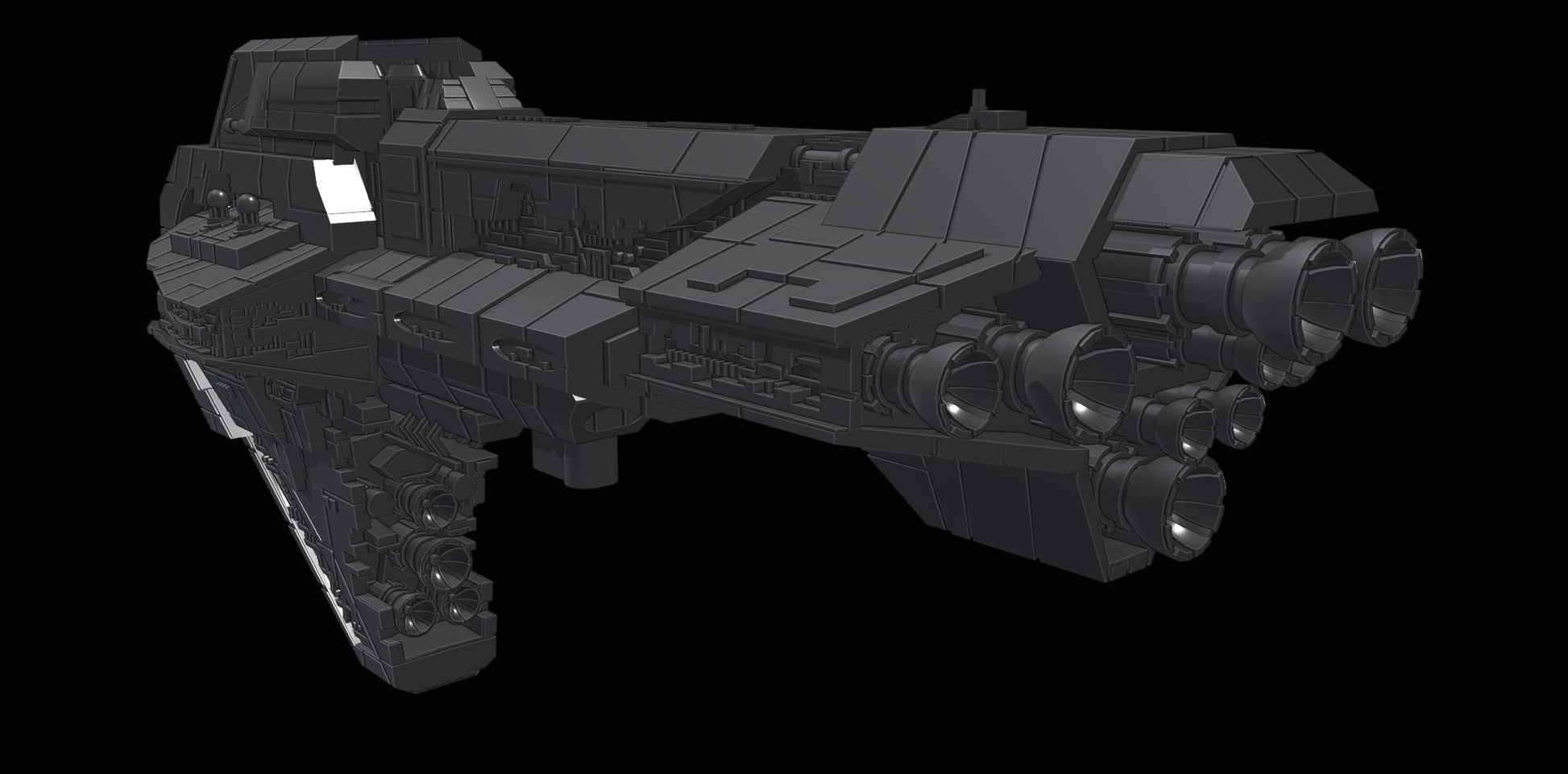 New Republic Nadiri Starhawk : 3D printed SW Armada proxy