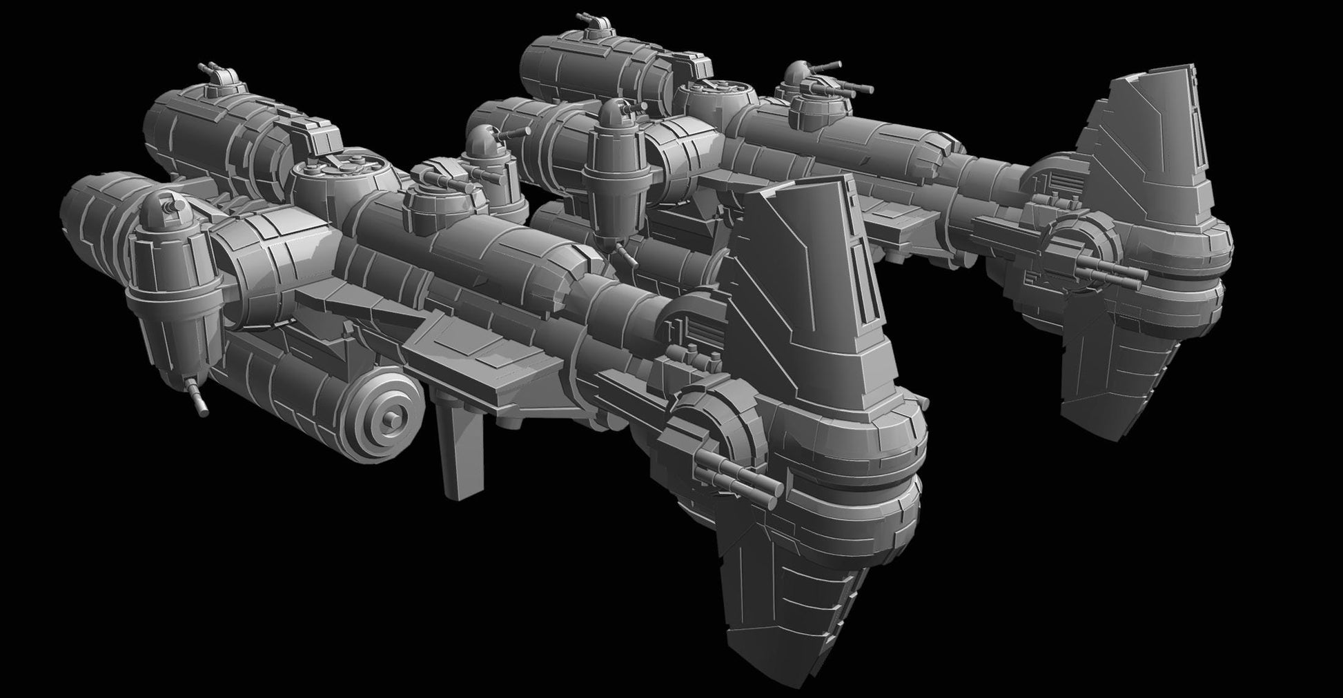 Rebel Sphyrna-Class Hammerhead Corvette : 3D printed SW Armada proxy