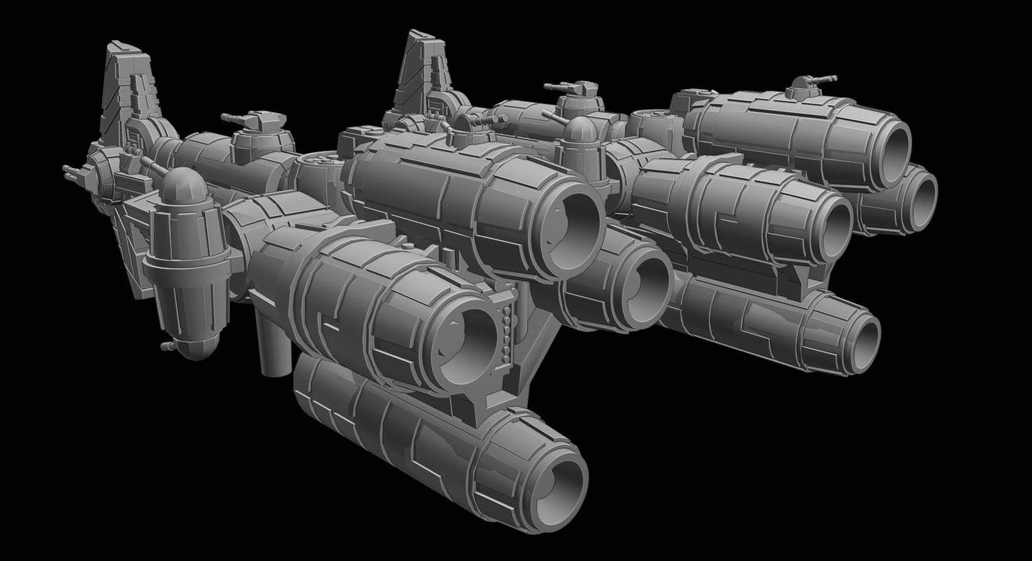 Rebel Sphyrna-Class Hammerhead Corvette : 3D printed SW Armada proxy