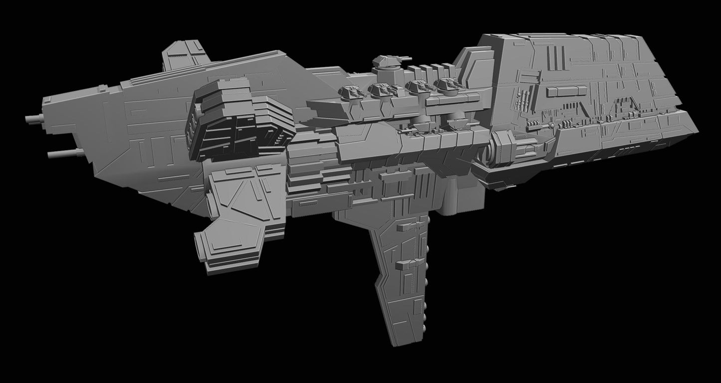 Mandalorian Kandosii Dreadnought : 3D printed SW Armada proxy