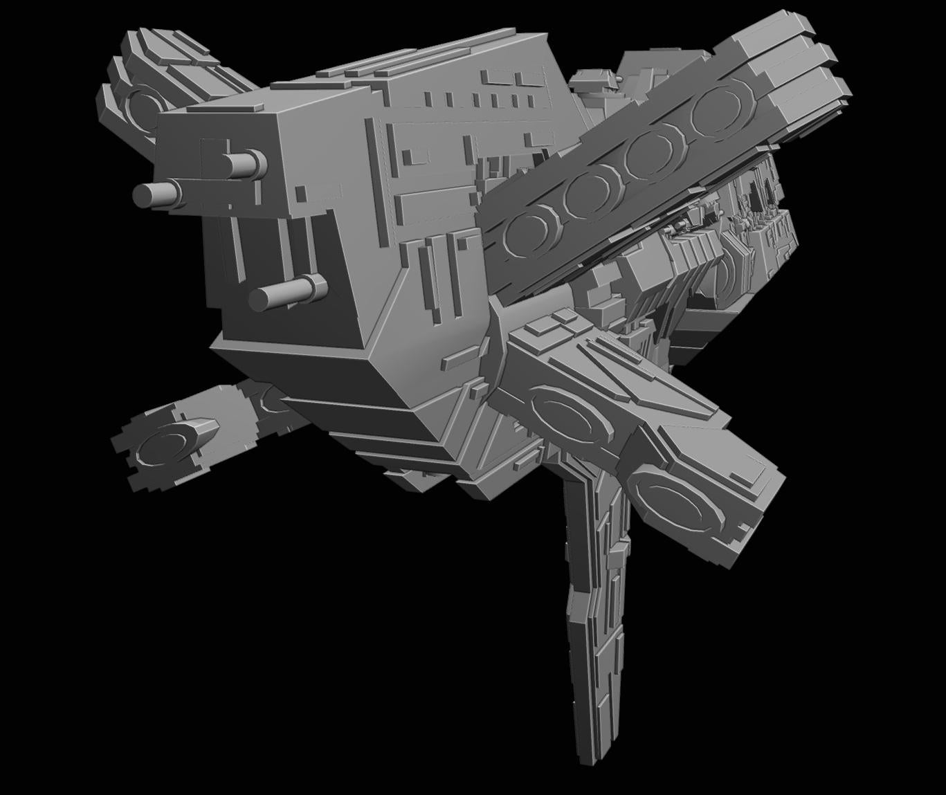 Mandalorian Kandosii Dreadnought : 3D printed SW Armada proxy